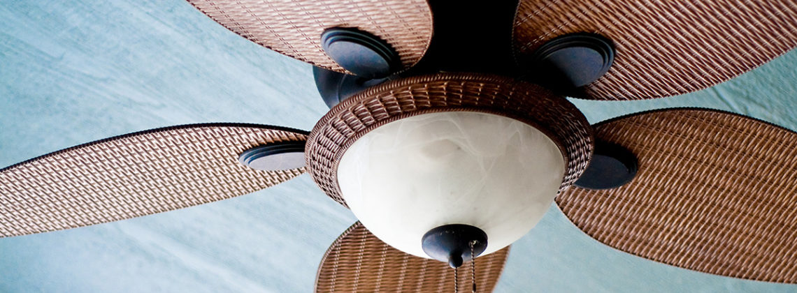 close up image of ceiling fan