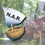 N.A.R. on sail in a nutshell floating through a neighborhood