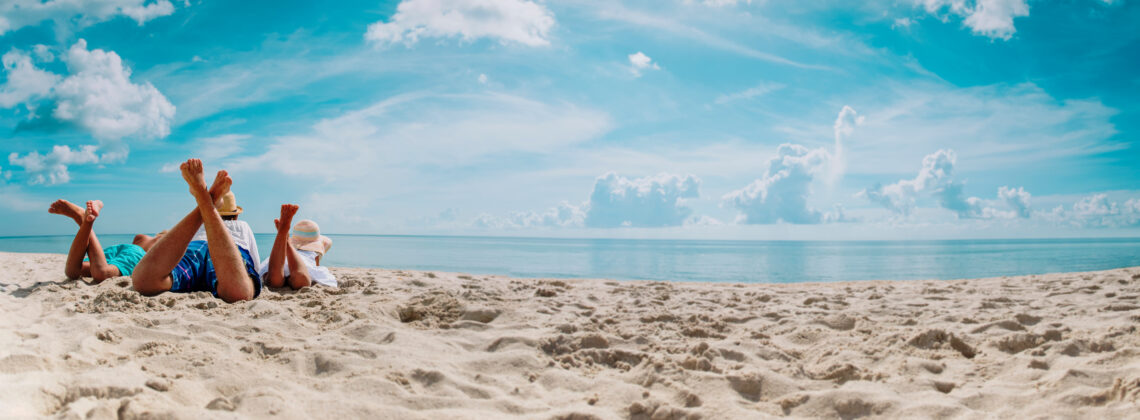 kids on a beach